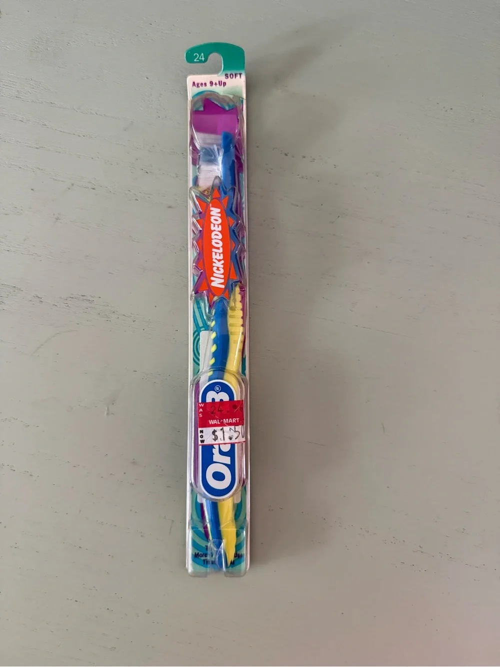 NEW NOS Sealed Vintage 1997 Oral-B Nickelodeon Soft Toothbrush Stickers Viacom